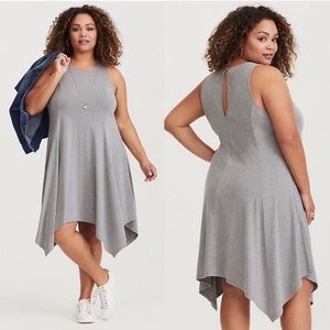 Torrid Heather Grey Jersey Trapeze Dress [2232]